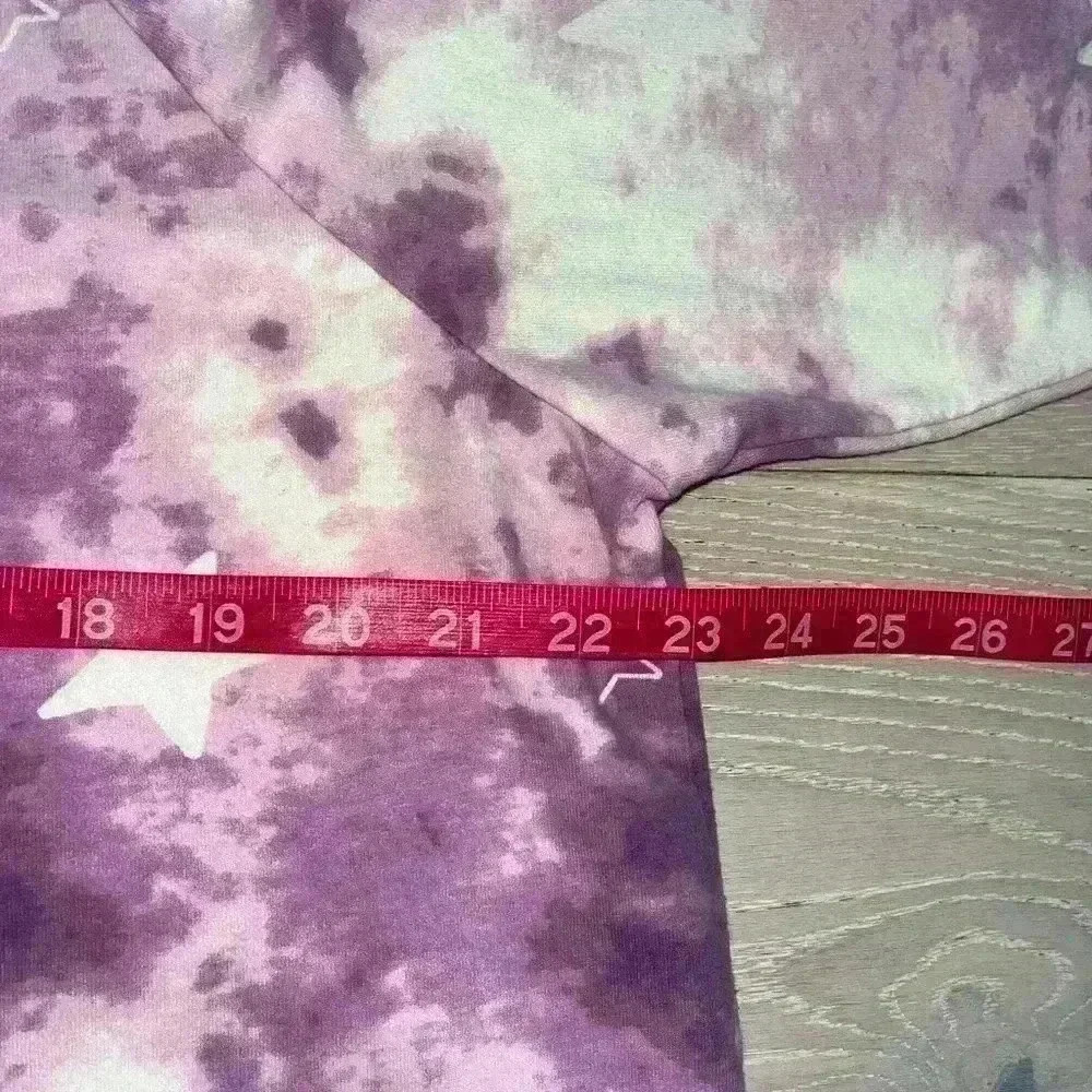 WILDFOX Tie Dye Star Print Pullover Sweater Size XL - Picture 7 of 9
